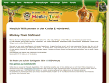 Tablet Screenshot of monkey-town.com